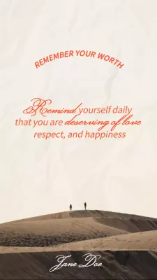 Beige Minimal Motivational Announcement Instagram Post