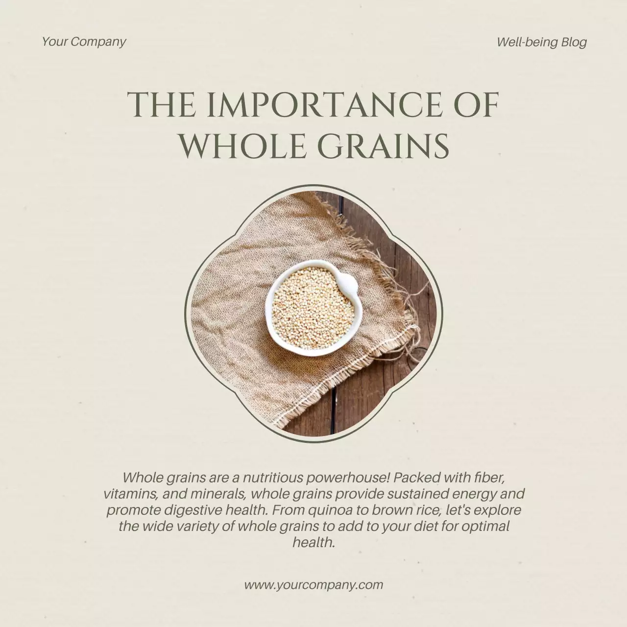 Beige Minimal Health Guide Social Media Post