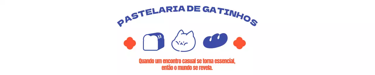 Criar um saco de compras de padaria com uma personagem felina