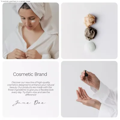 White Elegant Skincare Promotion Social Media Post