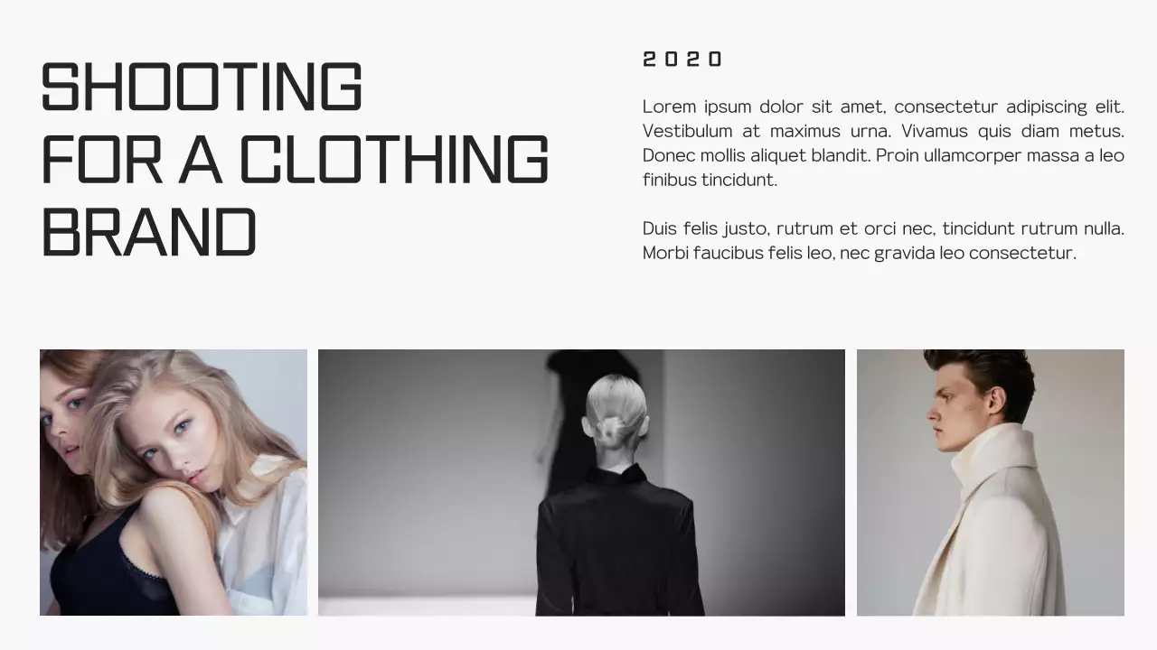 Black Modern Photography Portfolio Presentation