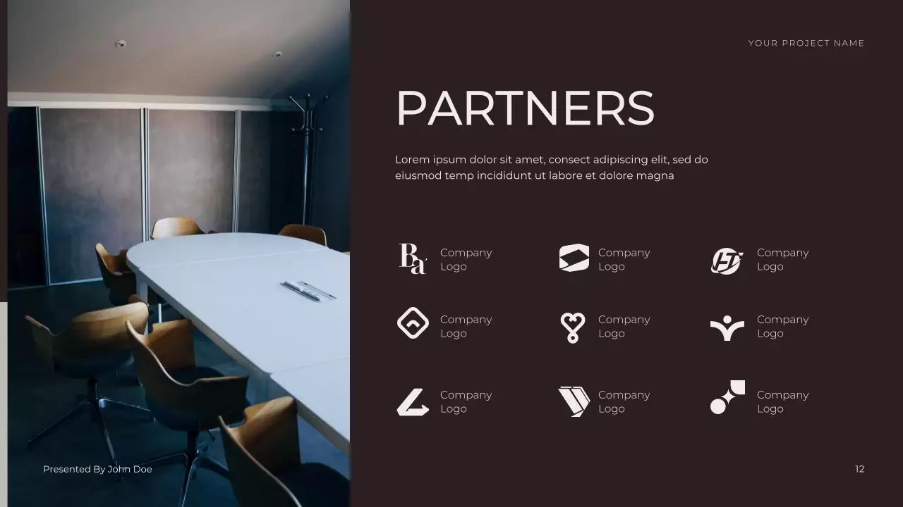 Black Modern Business Presentation