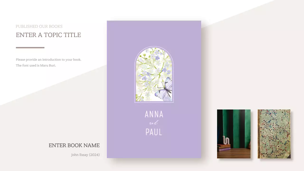 Book proposal for a modern work in brown