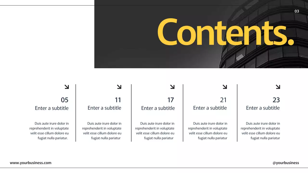 Presentasi Panduan Modern Kuning