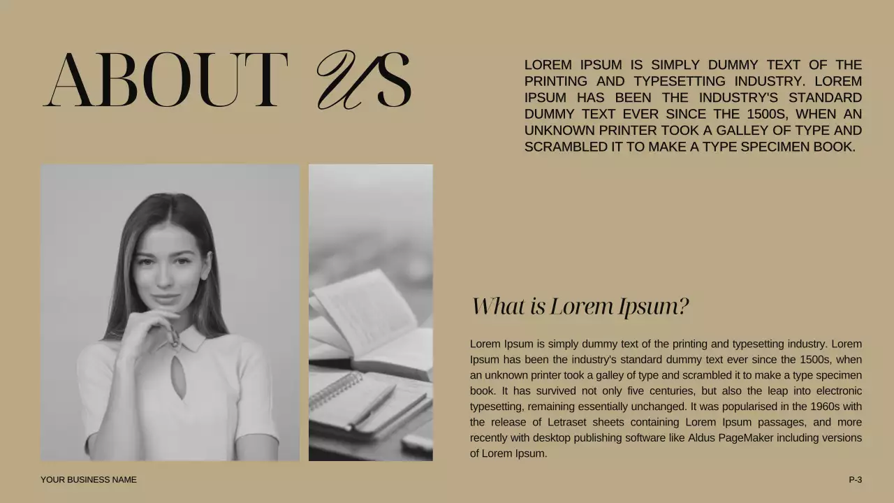 Beige Elegant Business Presentation