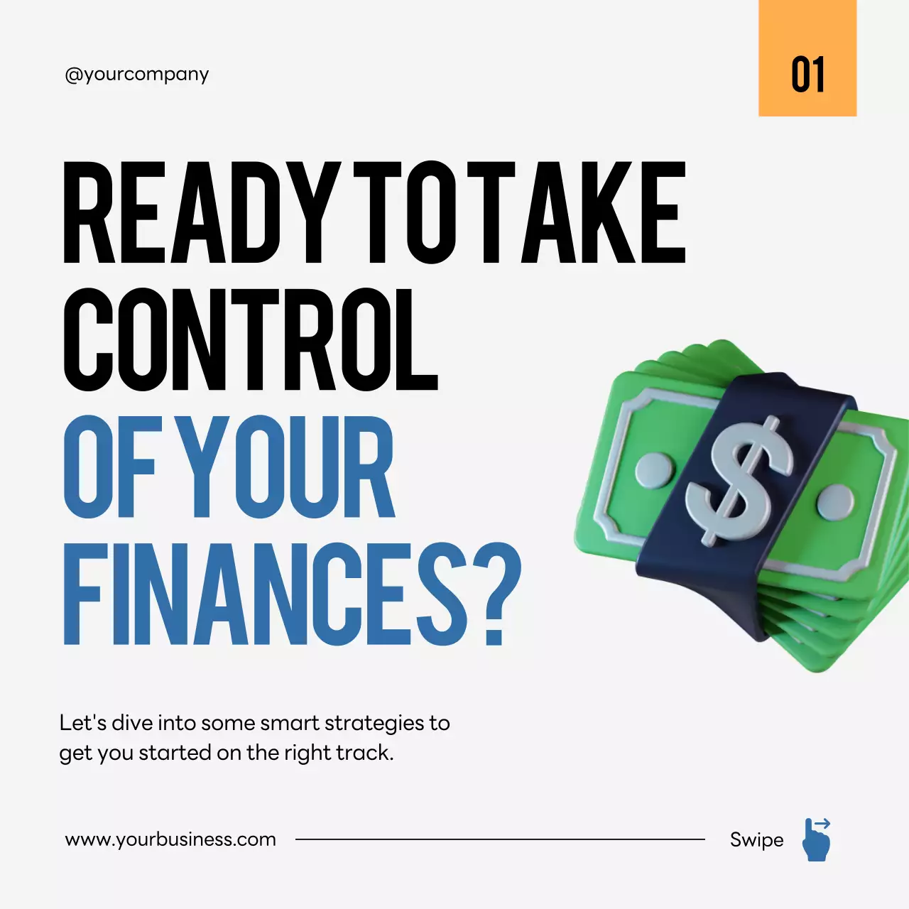 Blue Modern Investment Guide Social Media Post