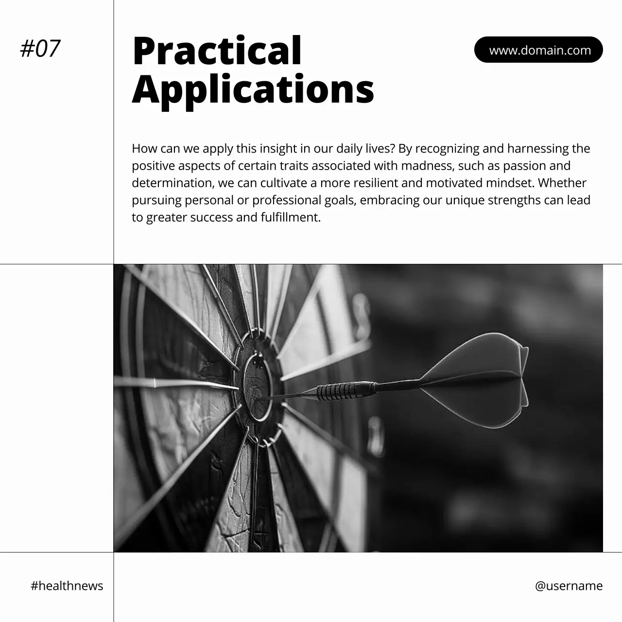 Orange Modern Neuroscience Newsletter Social Media Post