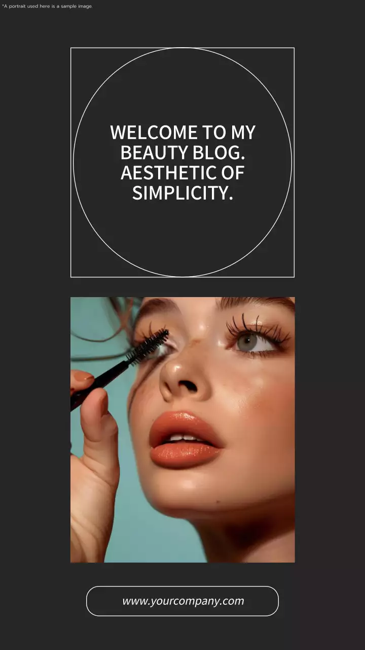 Black Minimal Beauty Blog Promotion Instagram Post
