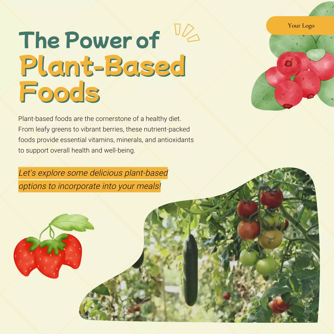 Green Modern Diet Guide Social Media Post