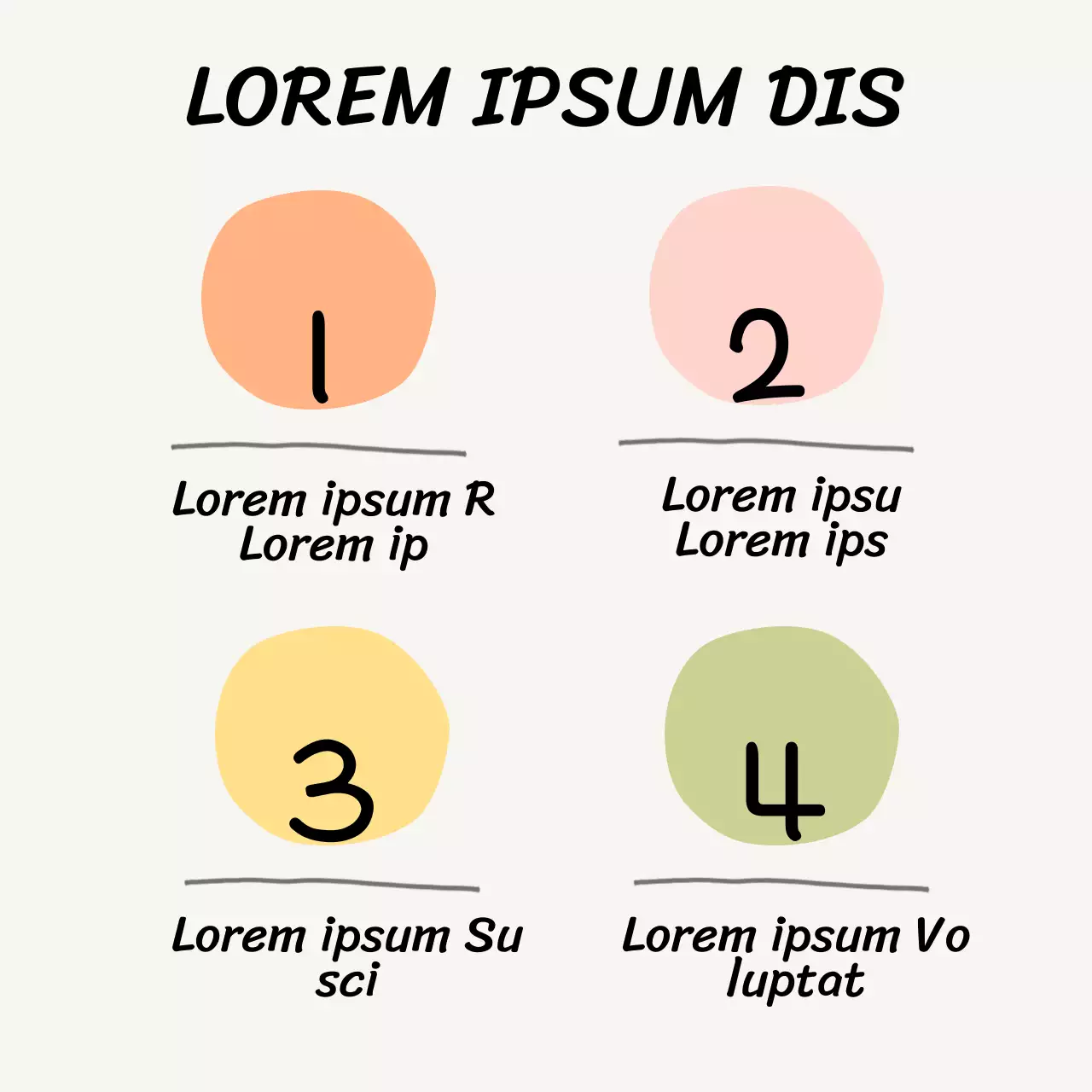 Beige simple Mantenere la concentrazione: 4 passi Materiale di classe