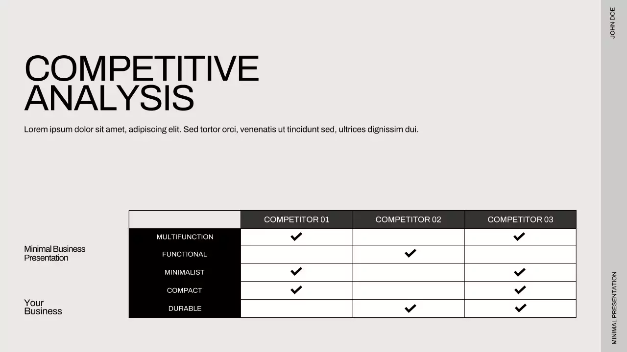 Black Minimal Business Presentation