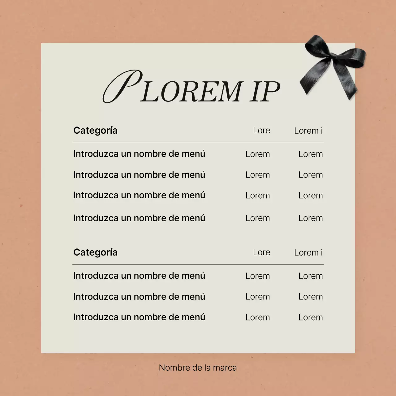 Anunciamos los precios del marketing en redes sociales de moda en rosa y marfil