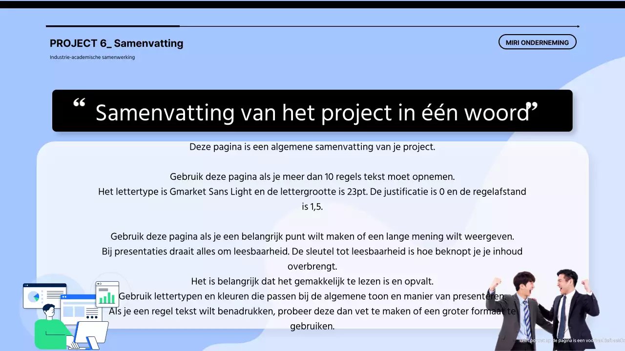 Een eenvoudig blauw-zwart voorstel voor een partnerschap tussen universiteit en industrie