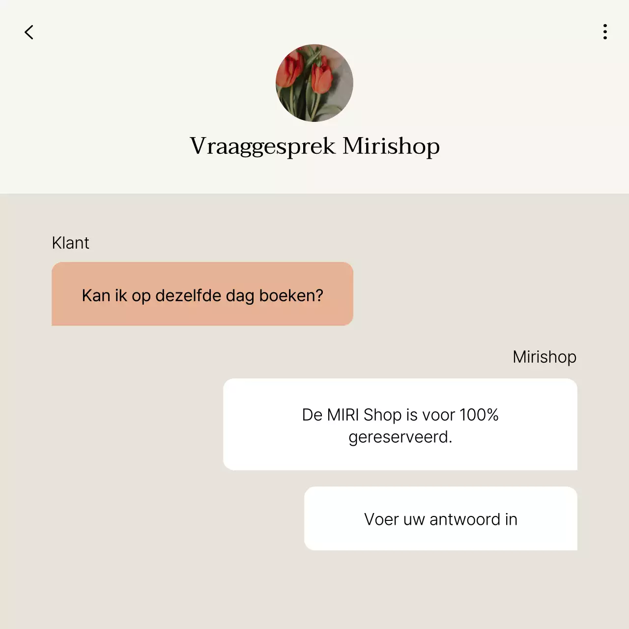 Social media marketing reviews en vragen en antwoorden in roze en ivoor promoten