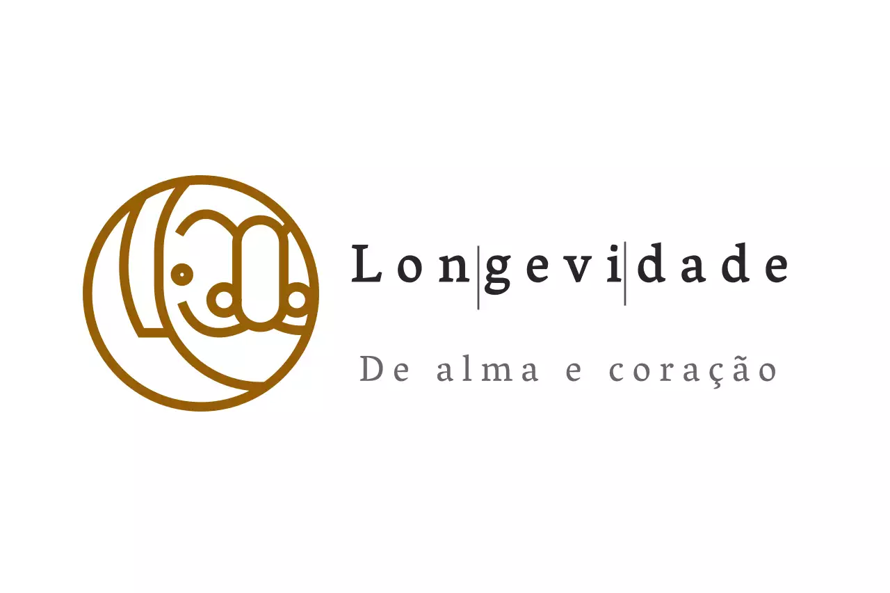 Design do logótipo de um café com uma chávena de café e grãos de café ilustrados de forma vintage e engraçada