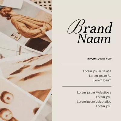 Promoot je social media marketing feed persoonlijkheden in roze en ivoor