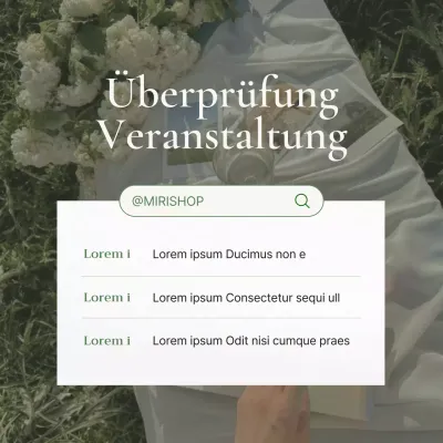 Modernes Social Media Marketing Event-Ankündigungen in grün