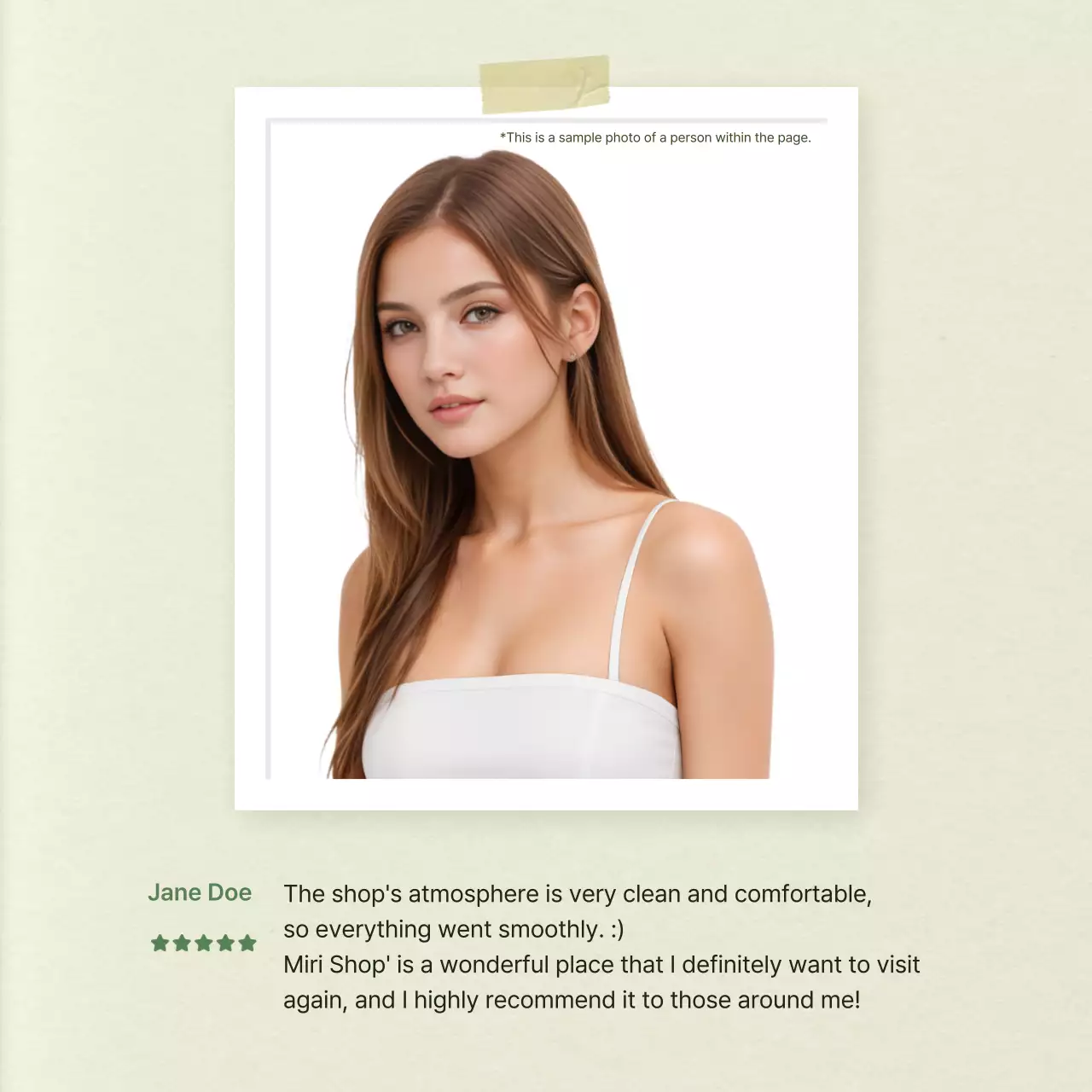 White Minimal Review Advertisement Social Media Post