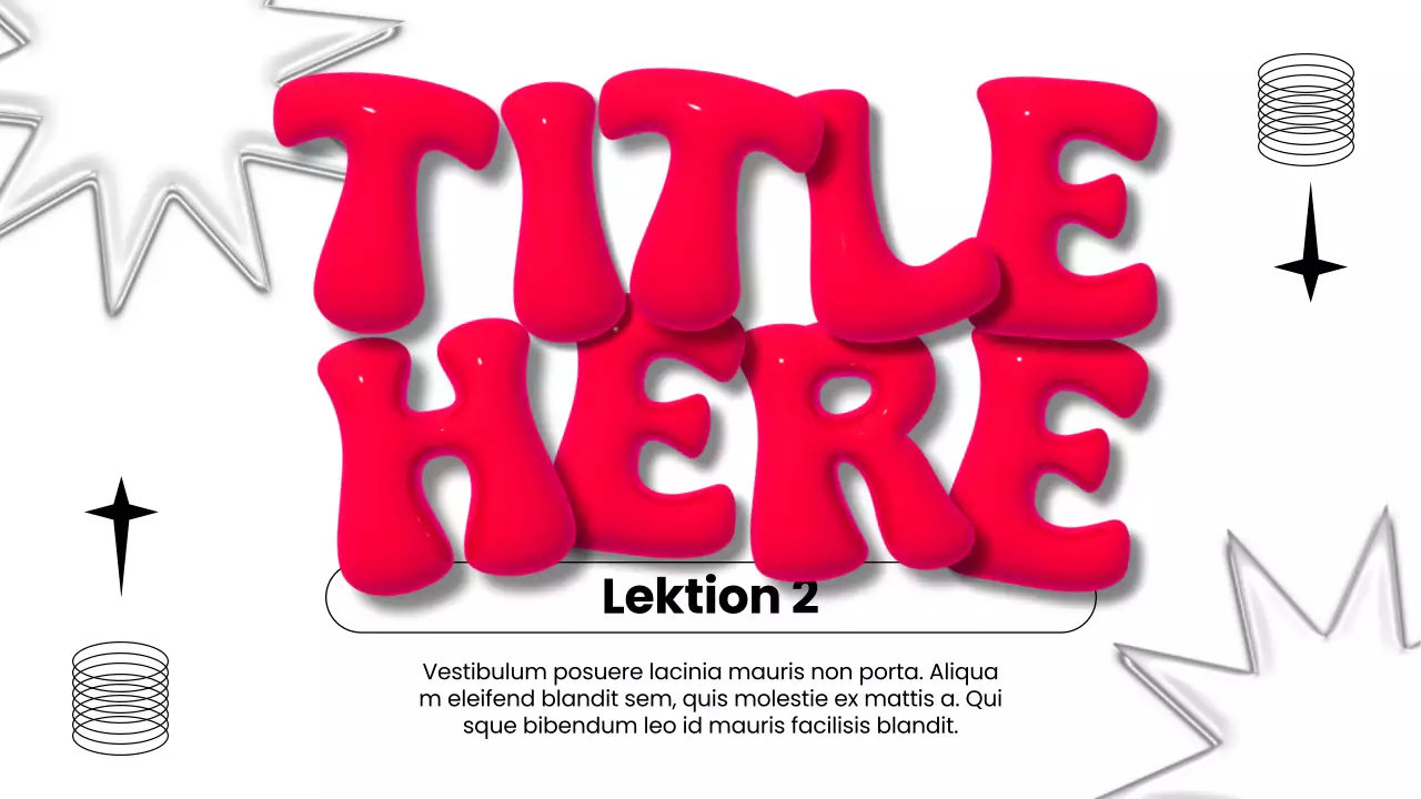 Weißer und roter moderner 3D-Marketingbericht