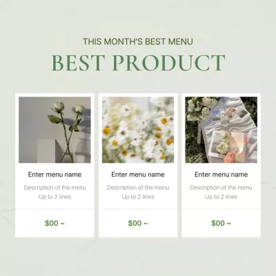 Green Minimal Product Promotion Social Media Post