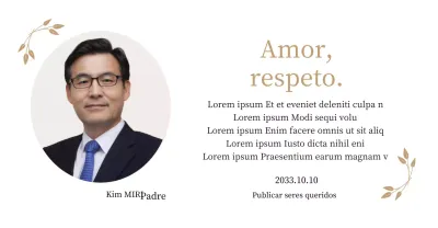 Una nota de agradecimiento estática y elegante para el Día de la Madre con pétalos dorados y una foto