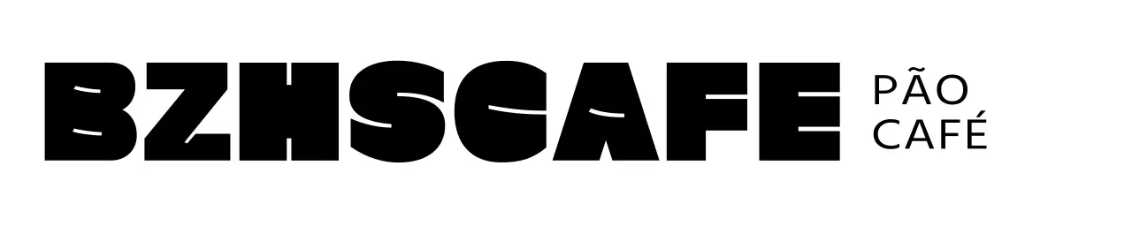 Logótipo de padaria-café com tipografia moderna