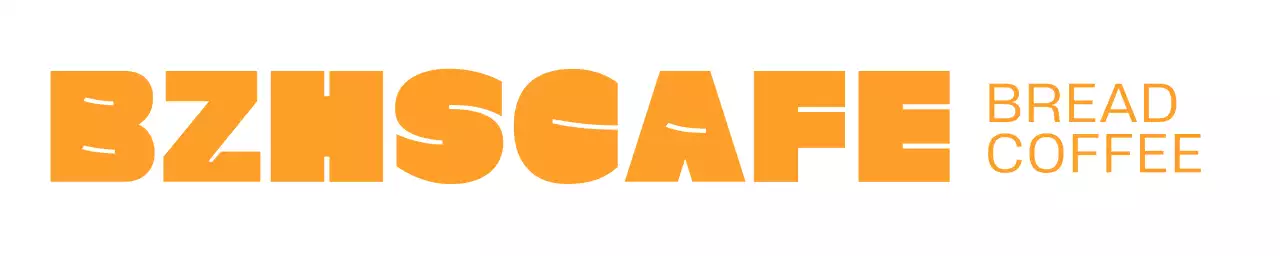 Logo kafe roti dengan tipografi yang trendi