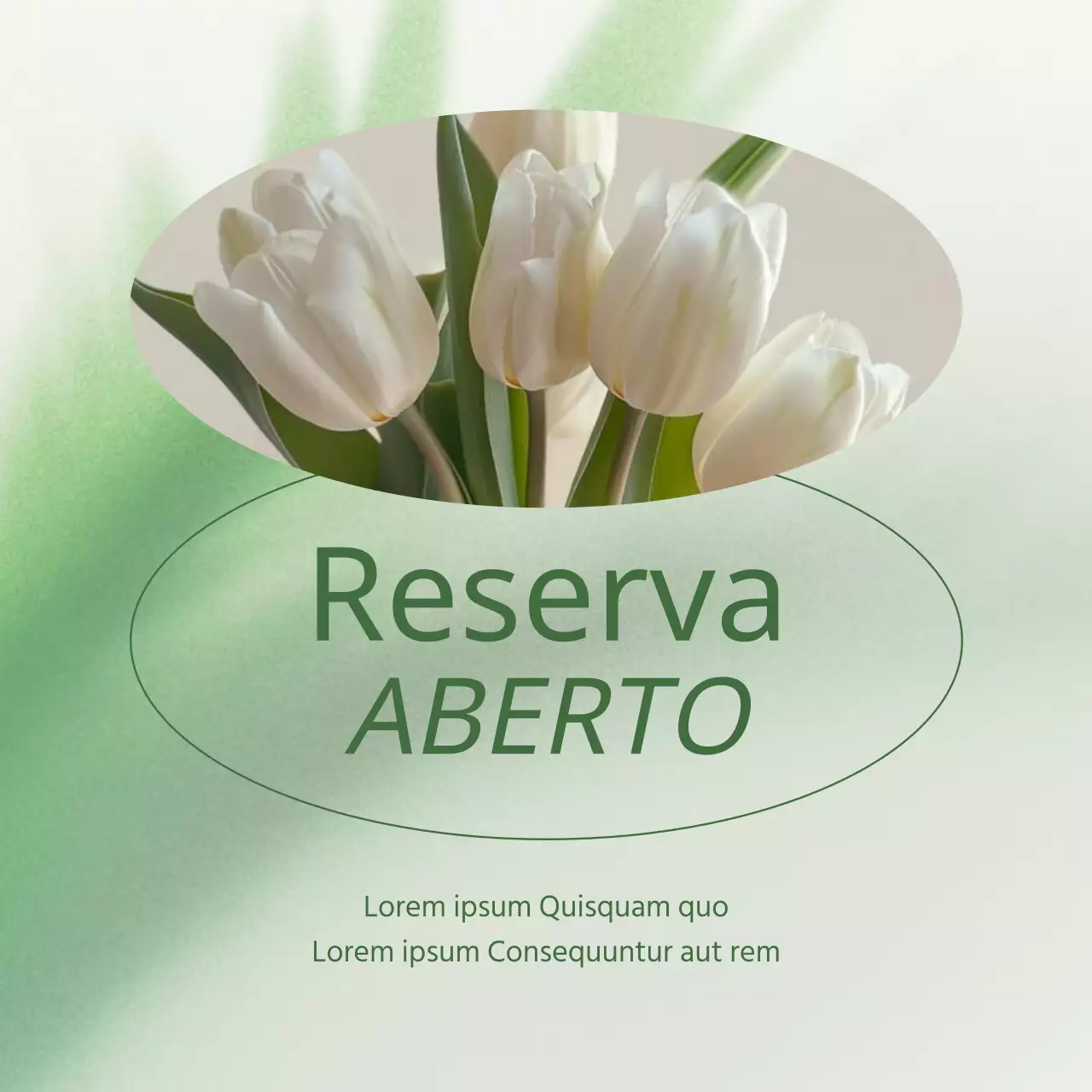 Anúncio de reserva de marketing nas redes sociais ecológico e moderno