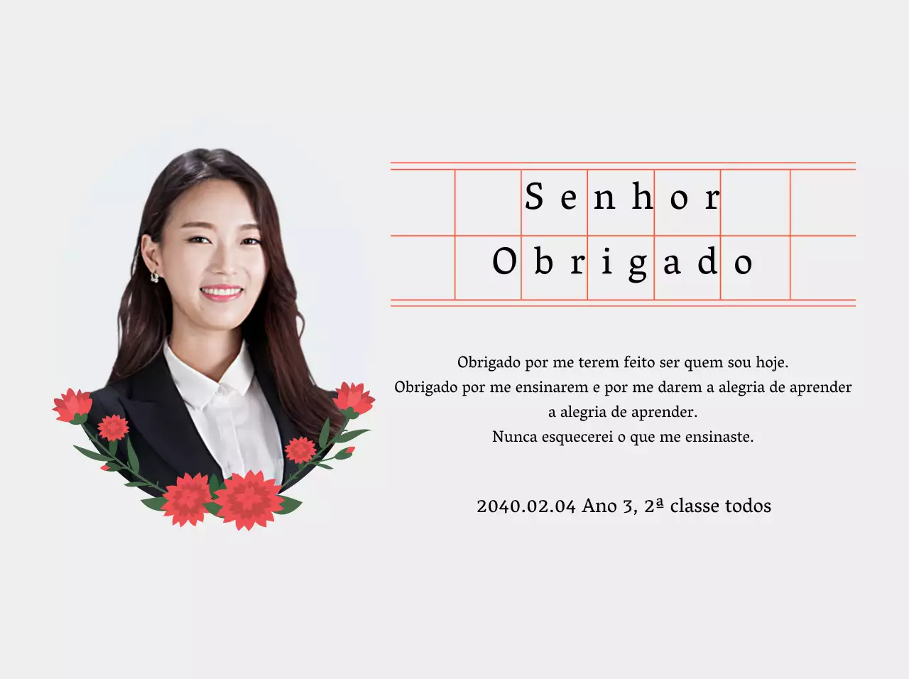 Um toque sentimental no Dia do Professor com papel manuscrito e cravos