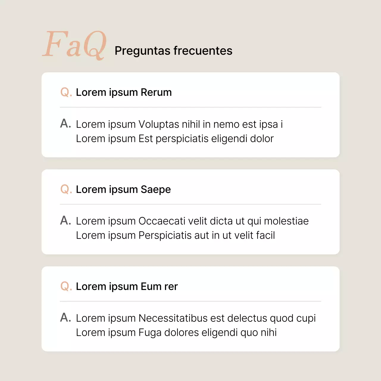 Promover reseñas y preguntas y respuestas de marketing en redes sociales en rosa y marfil