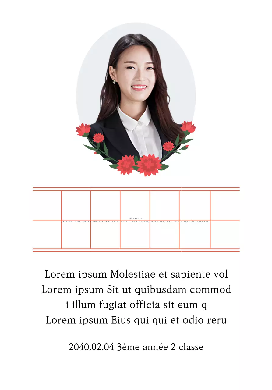 Une approche sentimentale de la Journée des enseignants avec du papier manuscrit et des œillets.