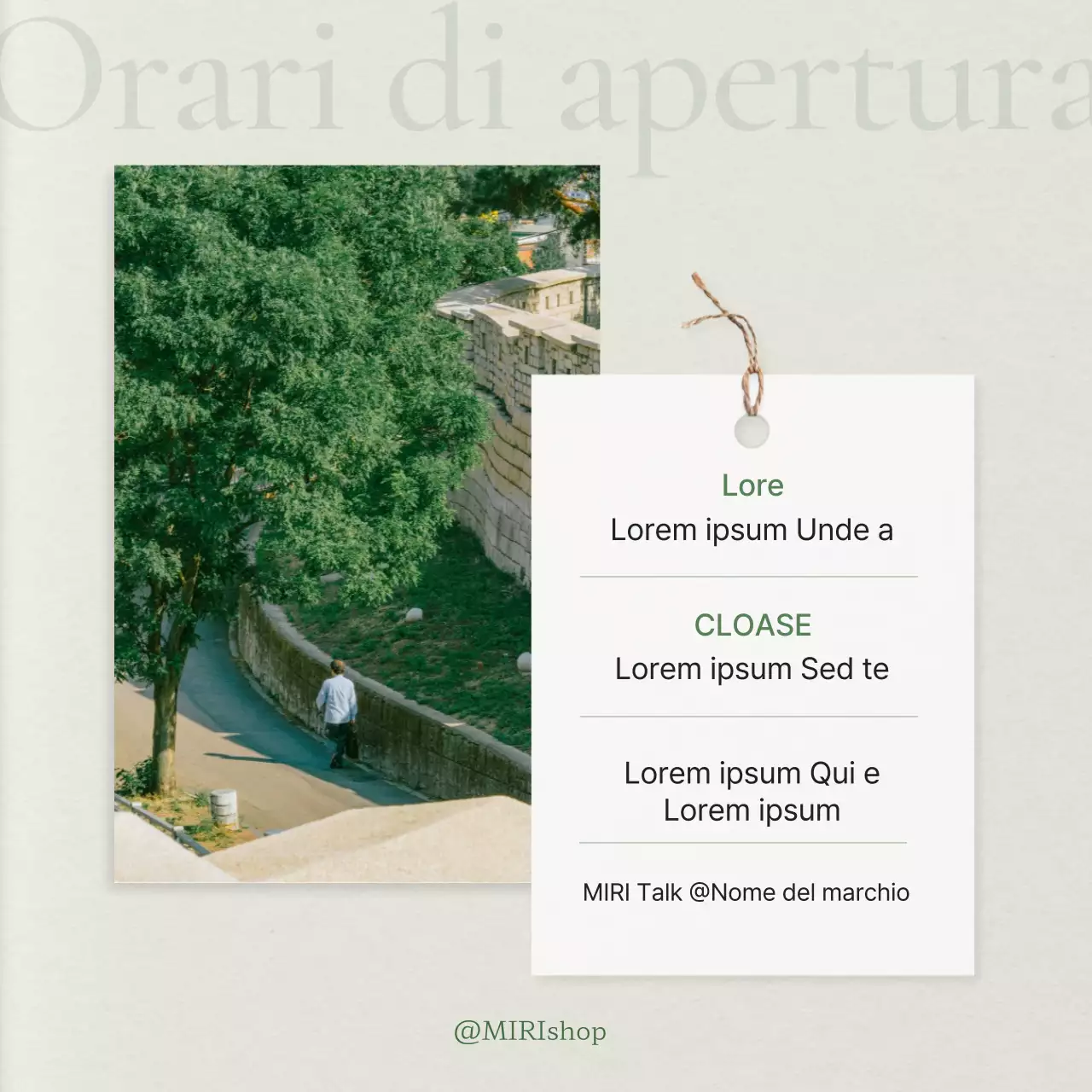 Promuovere un feed di social media marketing moderno e verde