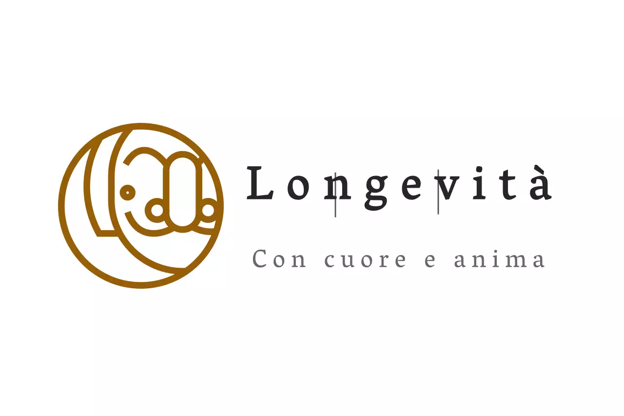 Design del logo del caffè con tazza e chicchi di caffè illustrati in stile vintage e carino