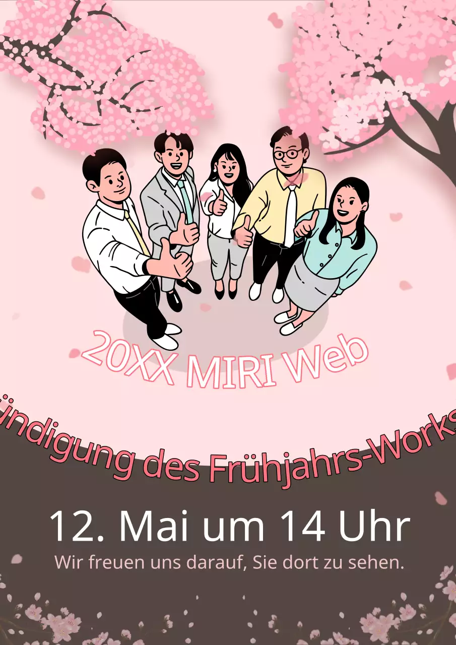 Ankündigung unseres Workshops für rosa und braune Mitarbeiter