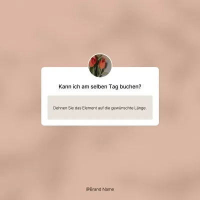 Werben Sie für Ihre Social Media Marketing Q&As in Rosa und Elfenbein