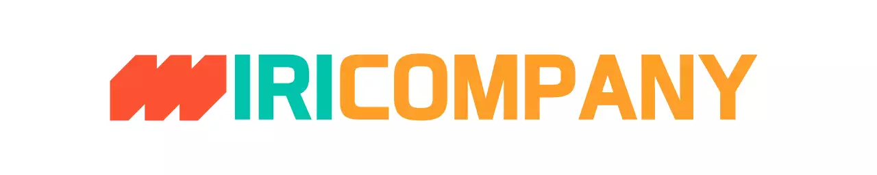 Un logo d'entreprise coloré utilisant plusieurs couleurs