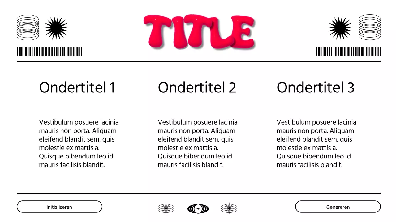 Wit en rood modern 3D marketingrapport