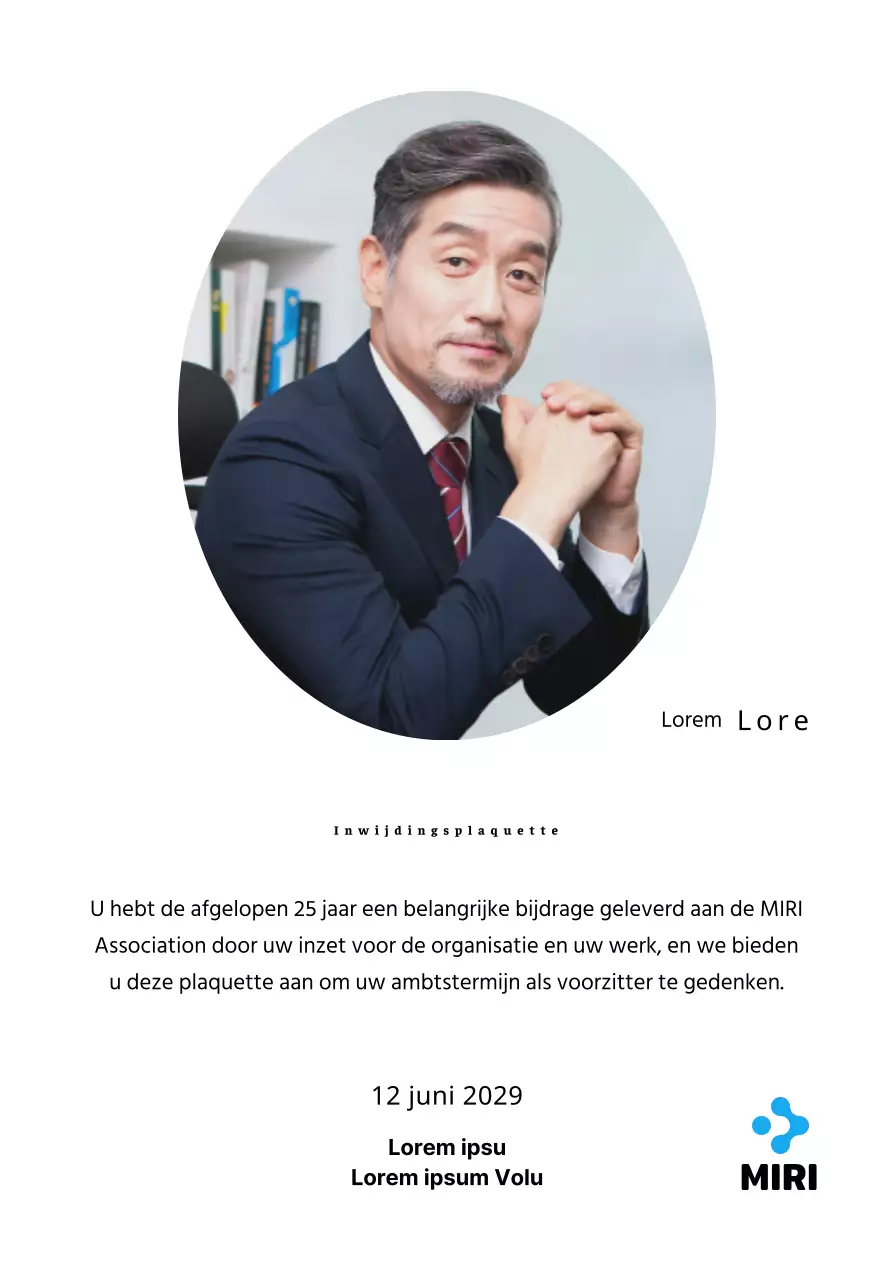 Een strak ogende inaugurele plaquette met uw bedrijfslogo