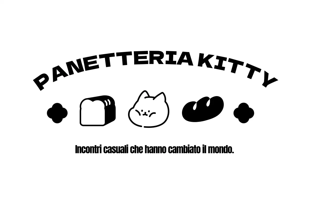 Disegnate una simpatica borsa della spesa per panetteria con un simpatico personaggio di gatto
