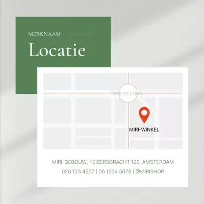 Een groene, moderne sociale-mediamarketingopdracht promoten