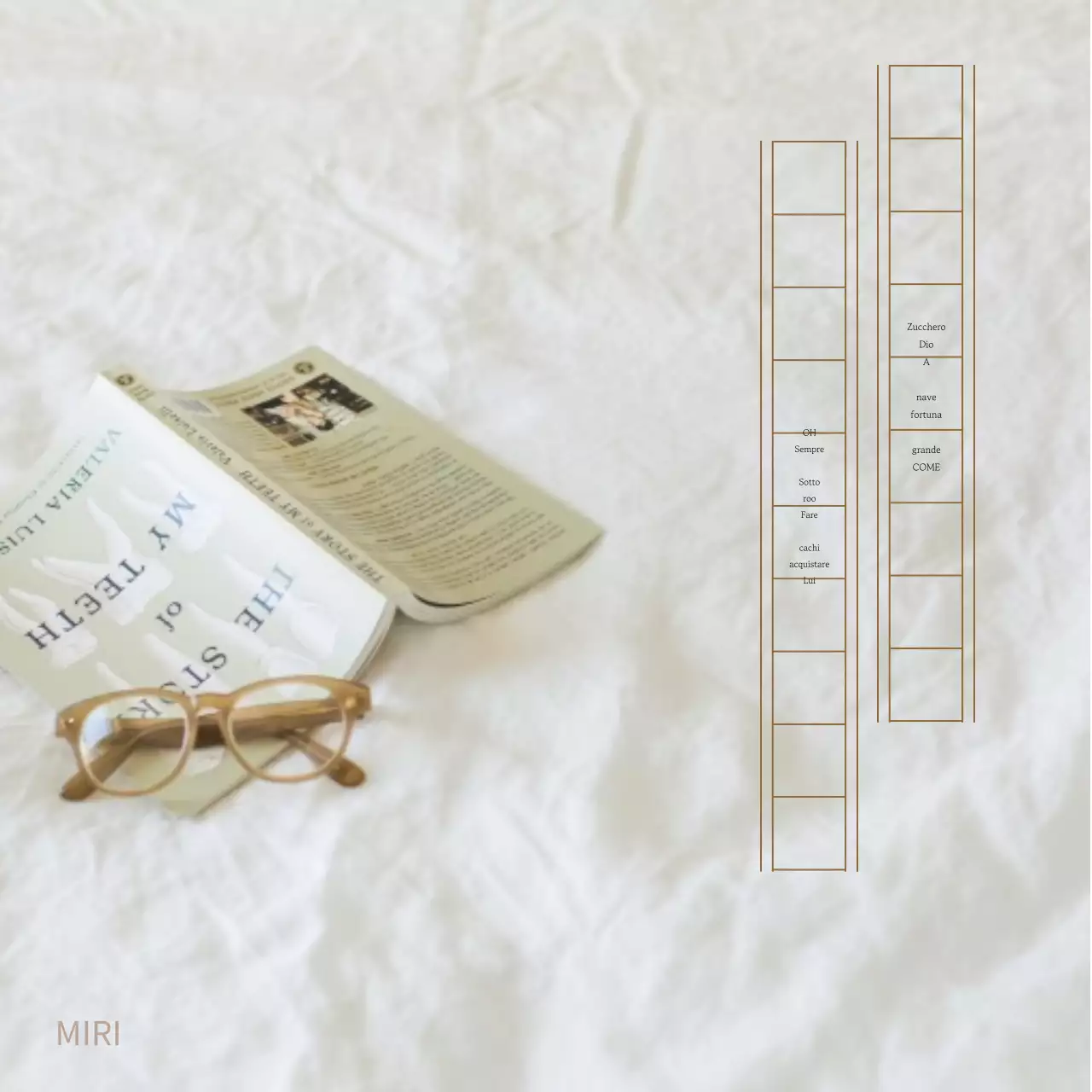 Una semplice posta sentimentale in avorio