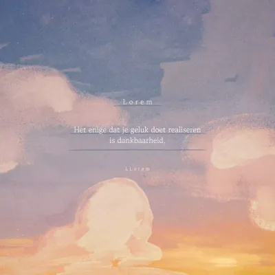 Een eenvoudige oranje sentiment post