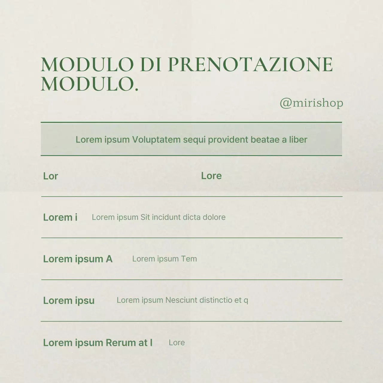 Annuncio di prenotazione di social media marketing verde e moderno