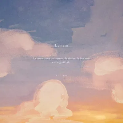 Un simple message de sentiment orange