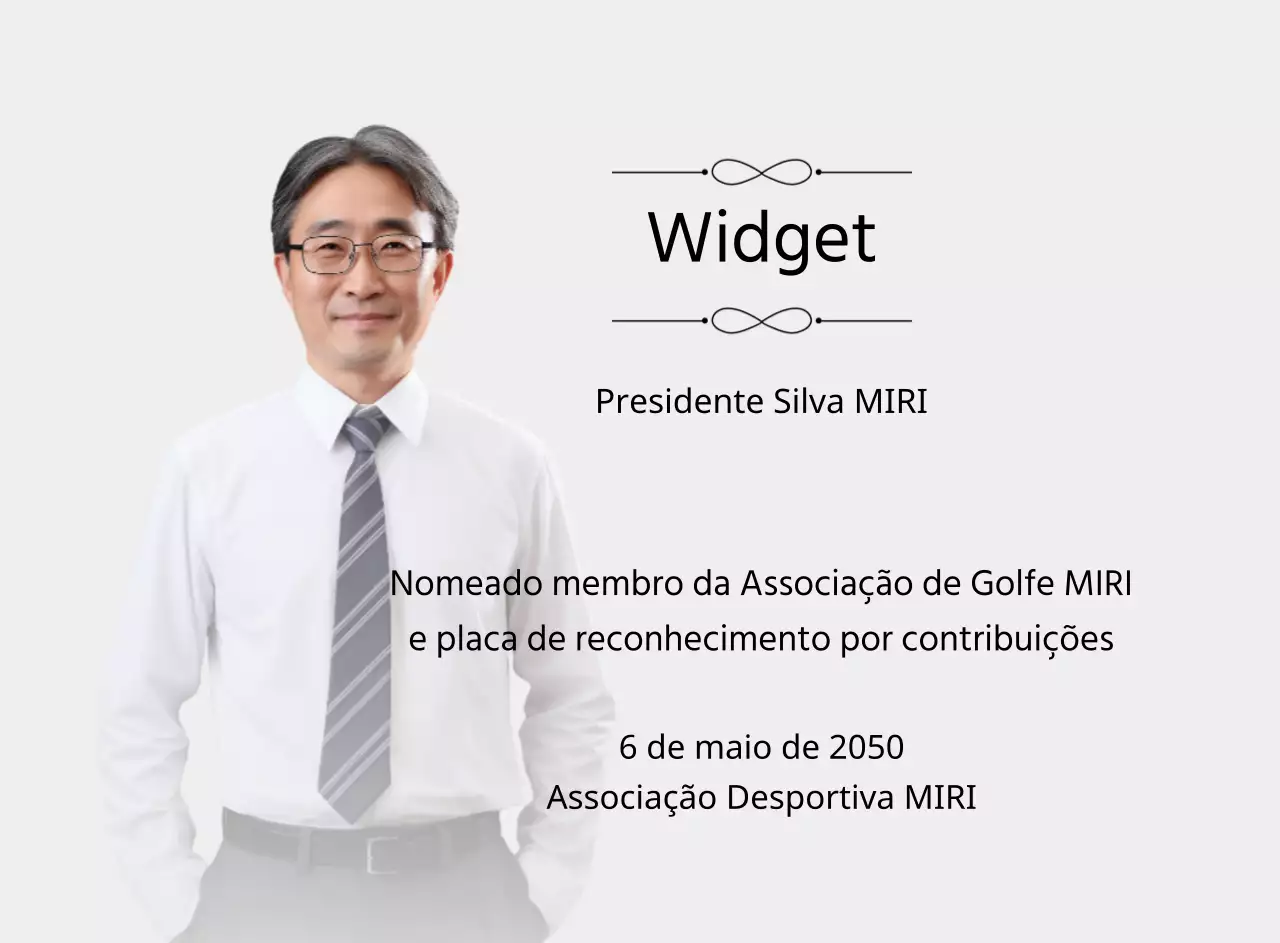 Uma placa encomendada de aspeto elegante com ornamentos e uma fotografia com um fundo degradé