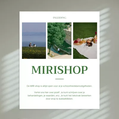 Groene, moderne social media branding marketing promoten