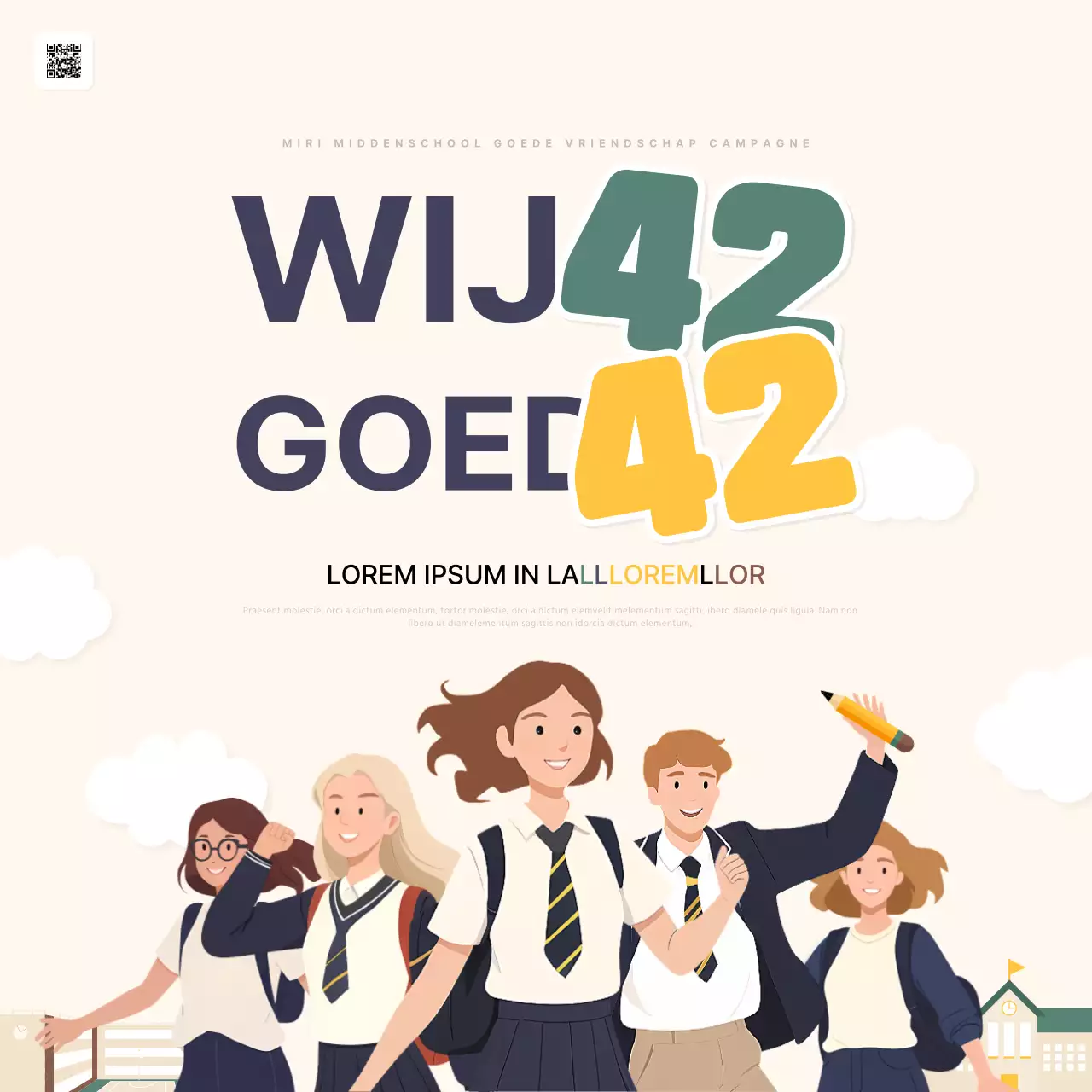 Promoot de gele en groene Love your friends-schrijfwedstrijd