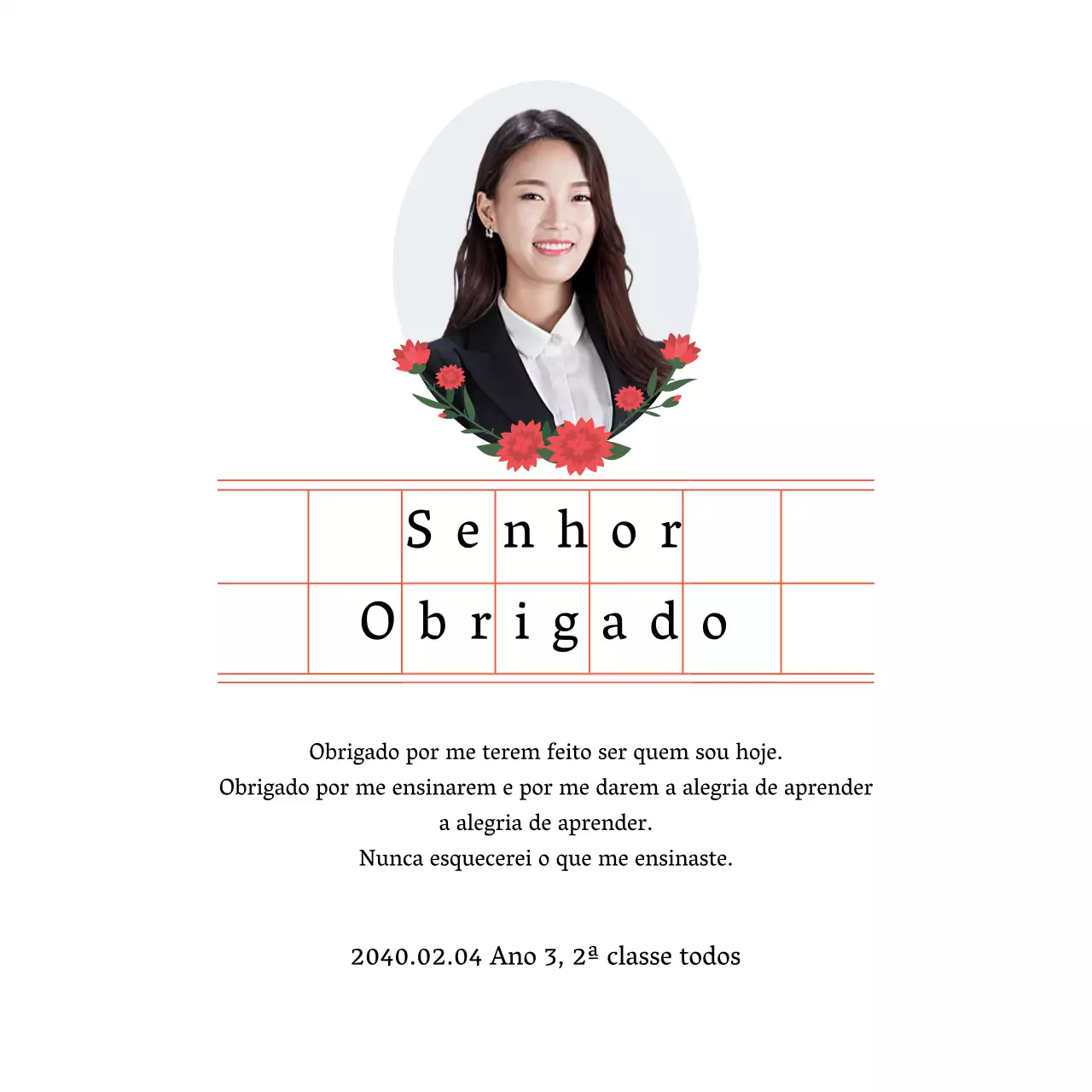 Um toque sentimental no Dia do Professor com papel manuscrito e cravos