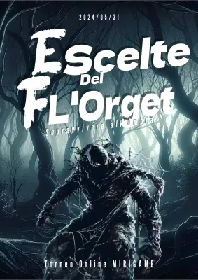 Volantino medievale nero e grigio