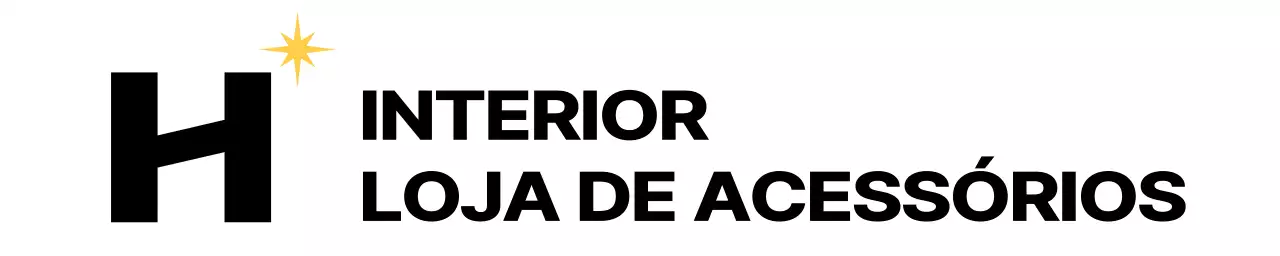 Logótipo de loja de interiores com um símbolo moderno da letra H